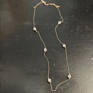 kate spade Lady Marmalade Elegant Rose Gold Necklace with Rose Gold Accents